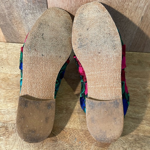 Free People Embroidered Slide Loafers Size 7 - Picture 7 of 7